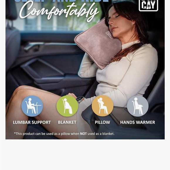 Blue Travel Blanket/Pillow - Picture 8 of 8